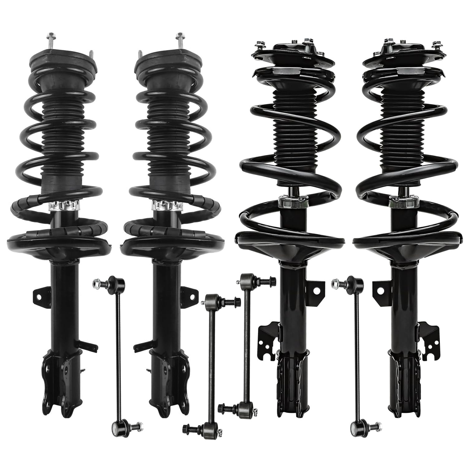 Detroit Axle - AWD Front 8pc Struts Kit for 2001-2003 Toyota Highlander