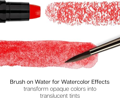 Miniatura 4 de KINGART Juego de lápices de gel, pigmentos de artista, 24 colores únicos, solubles en agua, cremosos e inodoros, uso en papel, madera, lienzo y más