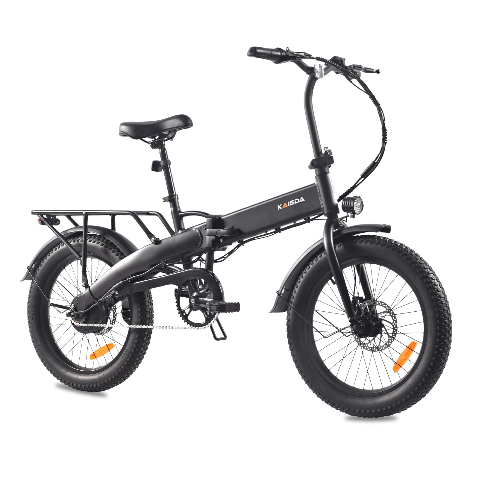 Bici Elettrica Pieghevole 20 Pollici,Bicicletta Elettrica Unisex da 36V 10.4Ah,3.0'' Fat Tire fino a 60 km, Display LCD, Portapacchi posteriore, E-CityBike per Donne e Uomini Adulti