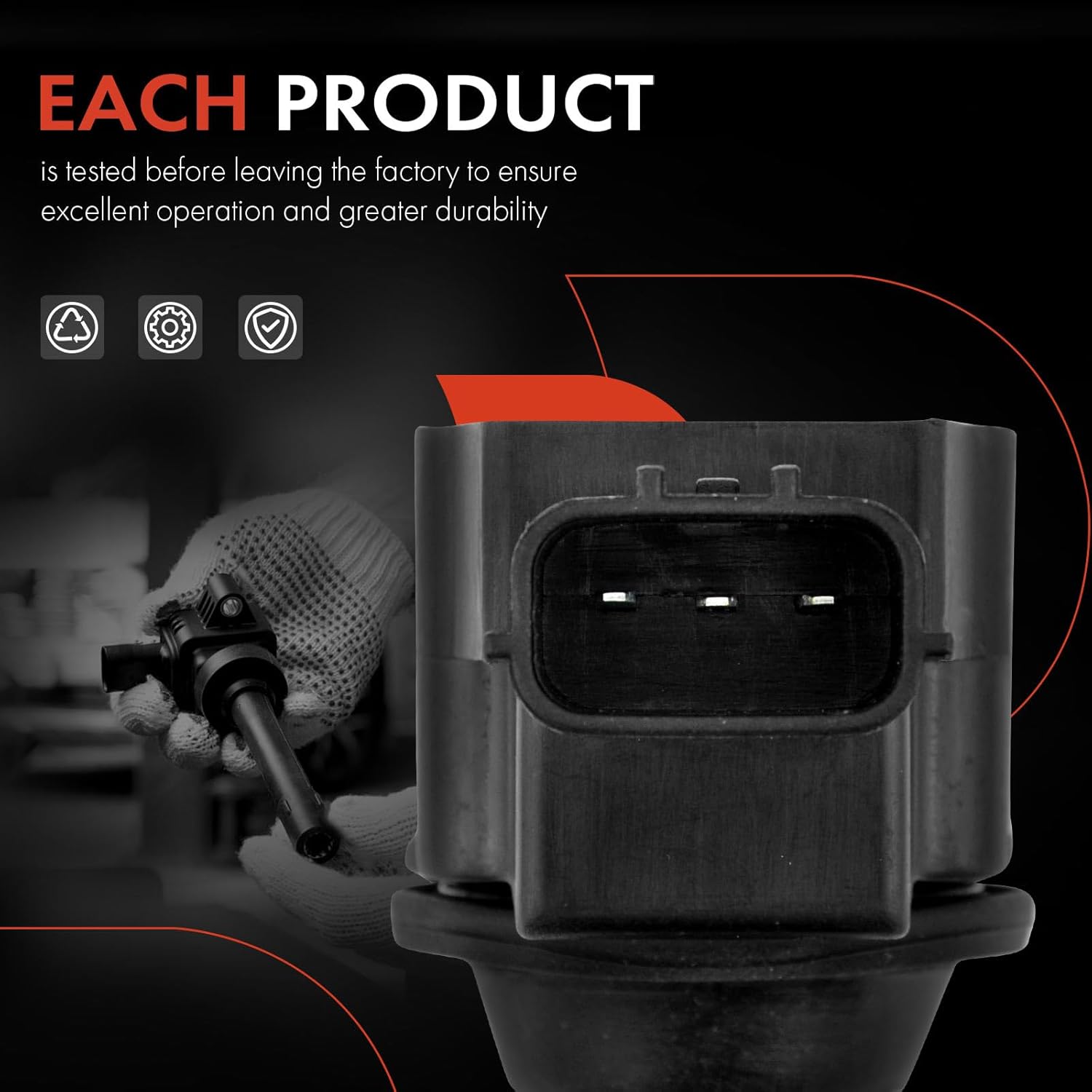 A-Premium Set of 4 Ignition Coil Pack Compatible with Nissan Altima 2002-2006, Sentra 2002-2006, X-Trail 2002-2013, L4 2.5L, Replace# 22448-8H310