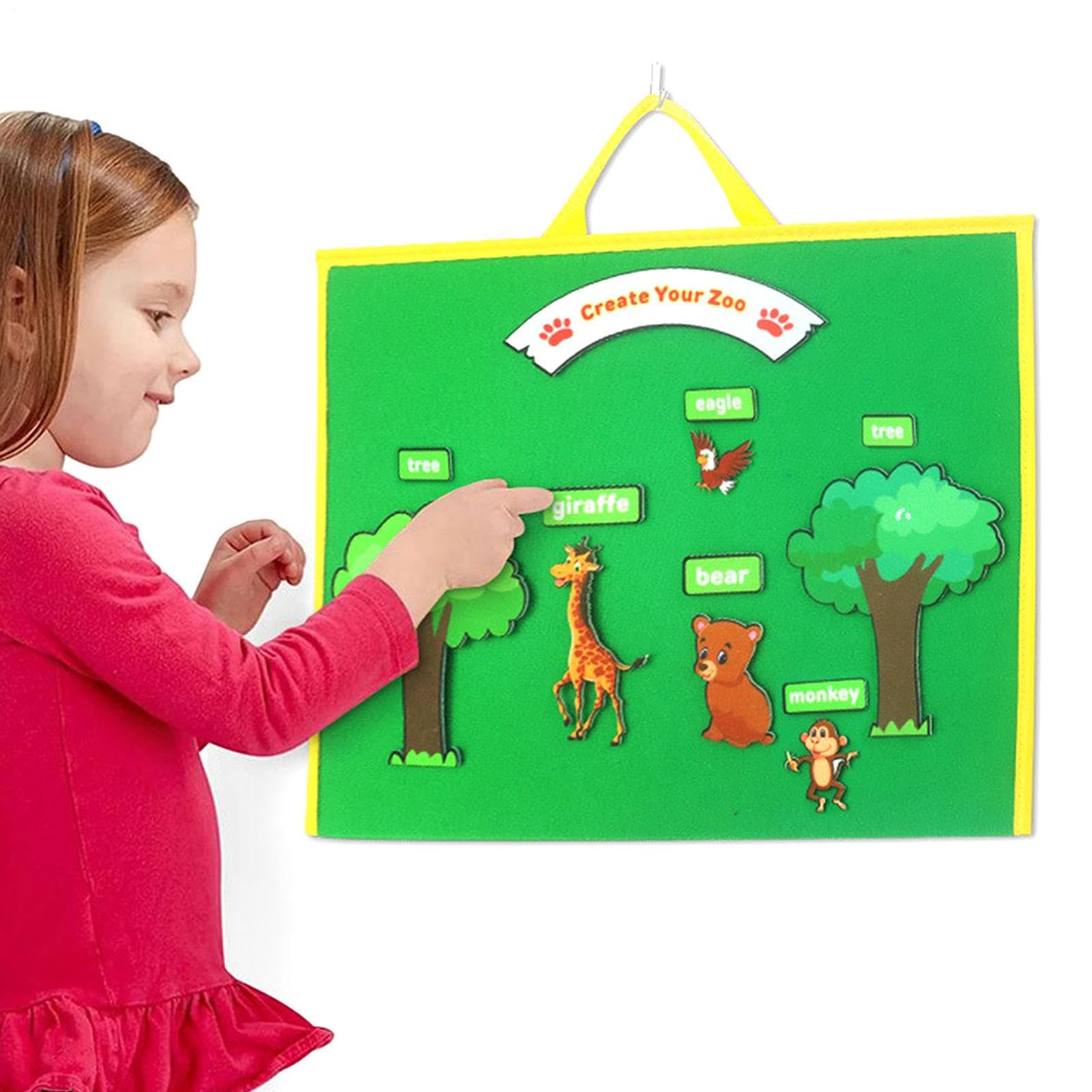 Tableau Pédagogique Pliable En Feutre Double Face – Affichage Éducatif, Ressource De Narration Et D'apprentissage Pour Enseignement À Domicile Et Activités Préscolaires