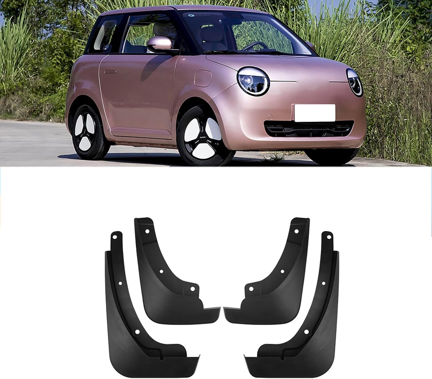No-Drill Mudflaps for Changan Lumin 2022-2024, Bolt-On Kit, Road Legal
