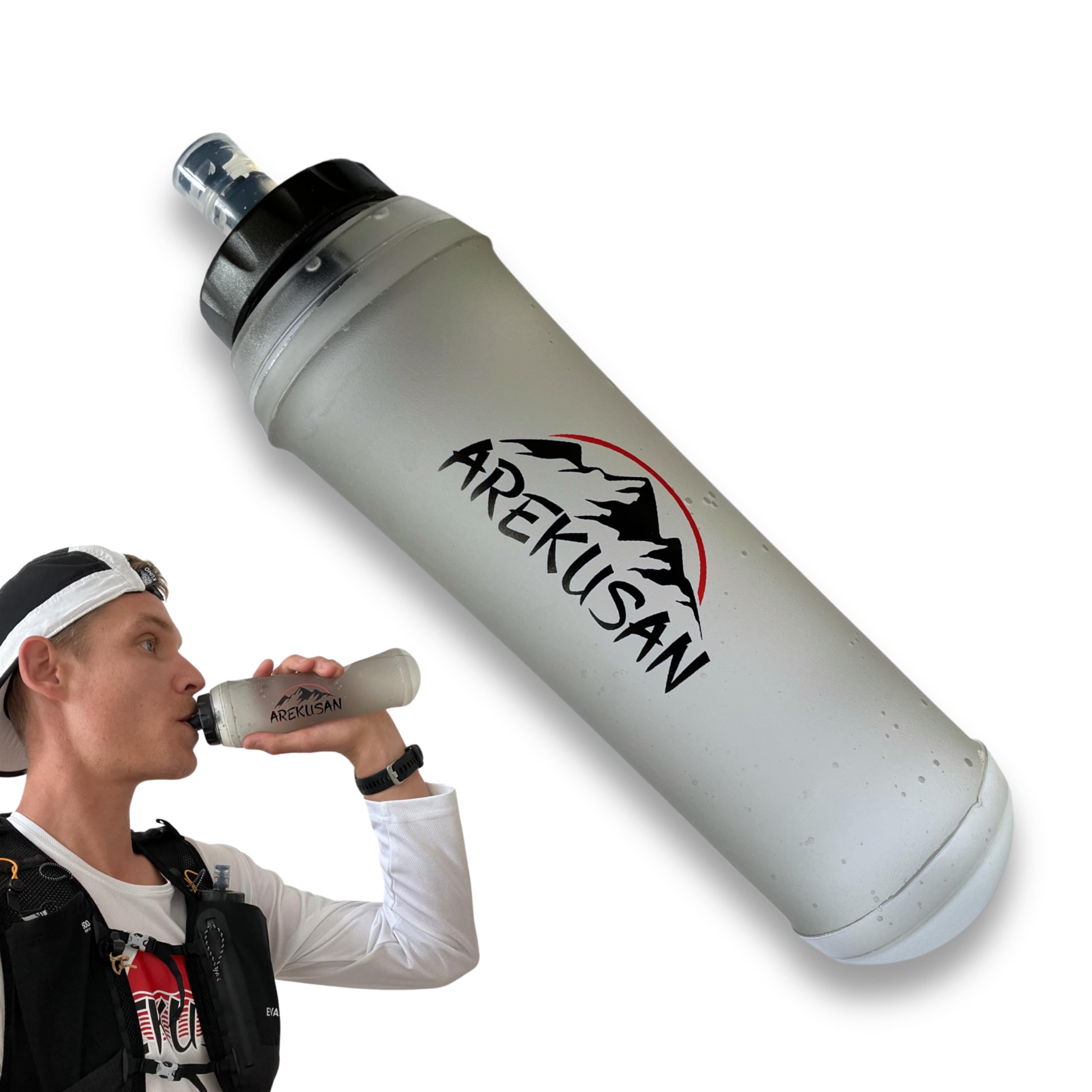 Gourde Souple Pliable Sport 250 Ml – Bouteille D'eau Trail, Gym, Pique-nique, Portable | Gobelet Réutilisable Léger, Lavable, Pratique Outdoor