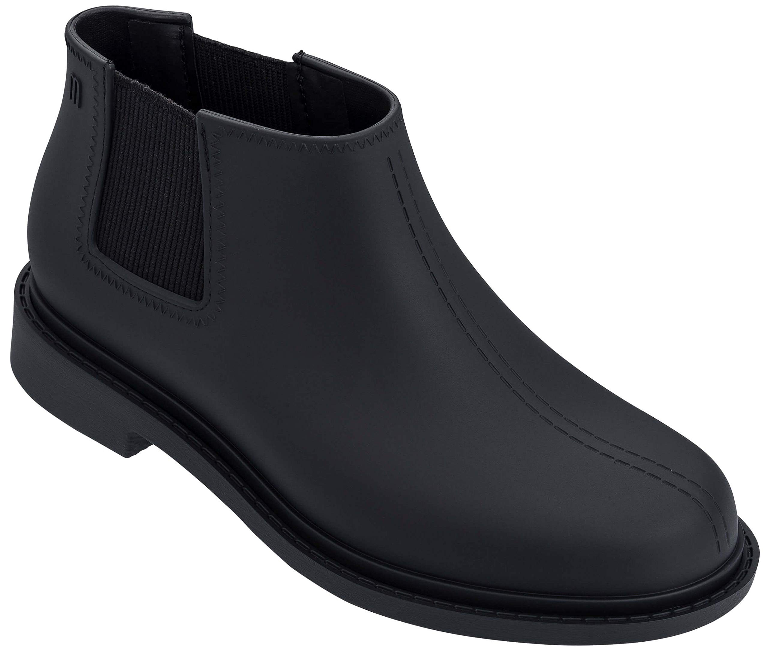 MelissaWomens Skin Boot, Matte Black, 8