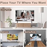 Vista 7 de Soporte de TV para patas de TV Samsung, solo para UN55TU7000BXZA UN55TU700DFXZA UN55TU700DF UN55TU700DFXZA LH55BETHLGFXGO LH55BETHLGFXZC