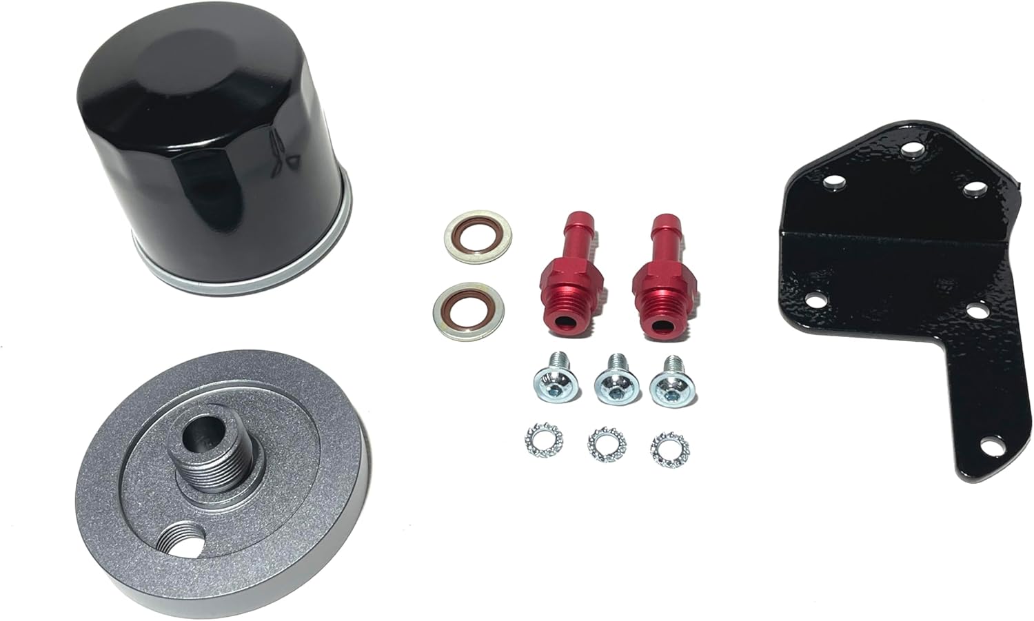 Universal Bracket - Spacer F01 8 mm 5/16 for CVT variator filter with ATF filter M20x1.5 Remote CVT Oil Filter Mount, It can be installed on a car, SUV, truck or special equipment