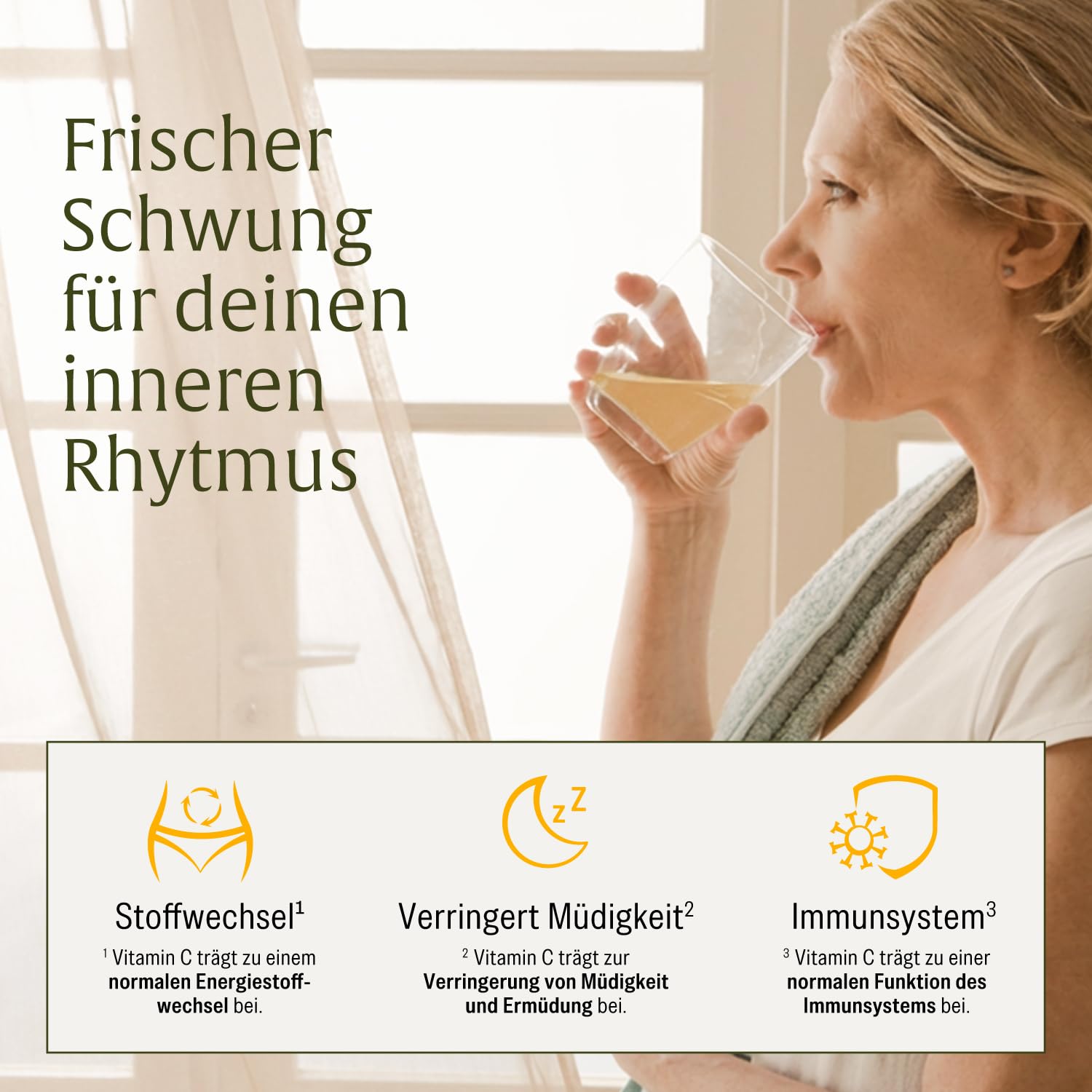 NATURTREU® 150 g Getränkepulver mit Zitrone, Apfelessig & Ingwer – Mit Vitamin C – Fruchtiger Drink für deine Morgenroutine – Vegan & ohne zugesetzten Zucker