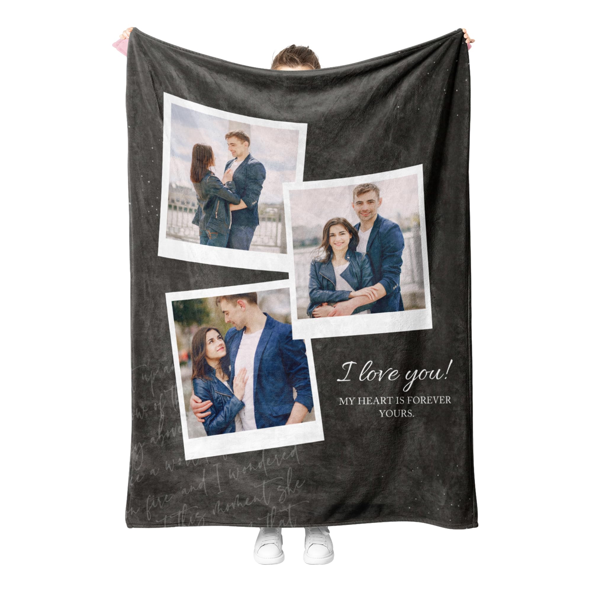 Print Maniacs Photo 10-3 Personalized Gifts For Couples, Photo And Text Blankets, Creative Gift For Couples, Wedding Gifts For Him And Her, Valentines Day Birthday Gifts, Personalised Wedding Gifts