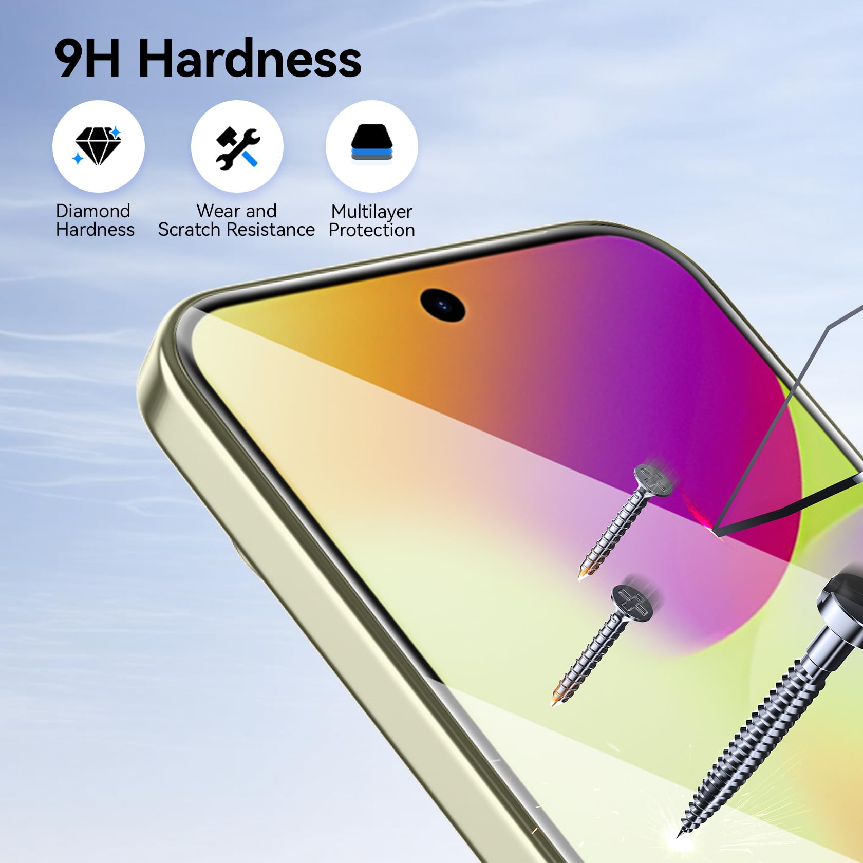 3 Pièces Verre Trempé pour Google pixel 10 5G avec 3 Pièces Caméra Arrière Protecteur, Ultra Résistant Film Protection écran, Sans Bulles Film Protection écran.