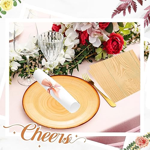 Miniatura 26 de Juego de 80 servilletas de notas musicales para fiestas, platos musicales y servilletas de notas musicales, platos de papel de 7 pulgadas,