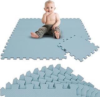 LittleTom- Alfombra de Suelo, Color Azul Gris, 30 x 30 x 1 cm (OmniDeal 17263)