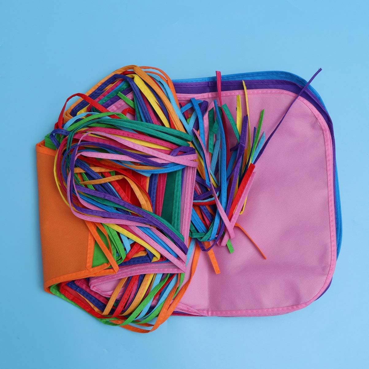MAGICLULU 12 Pièces Tablier Non Tissé Pour Enfants Couleur Mélangée Enfants Tablier Enfants Art Peinture Tabliers Pour Cuisine Salle De Classe Événement Art Activité (12 Couleurs)