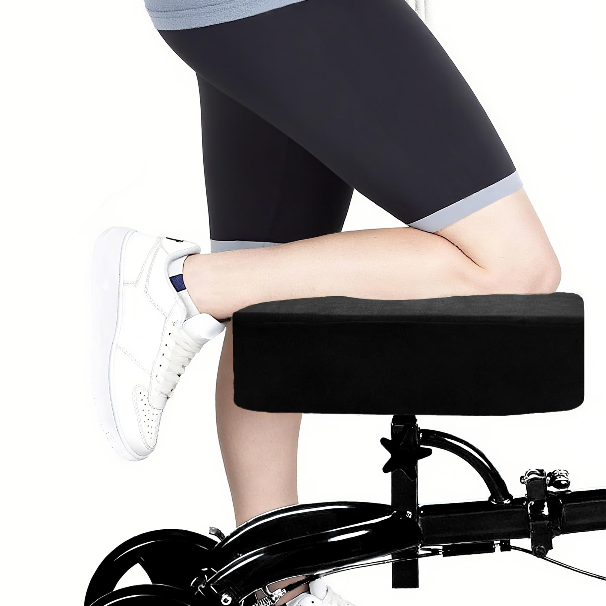 SPRING SEAON Knee Scooter Pad Cover, Plush Memory Foam Knee Cushion