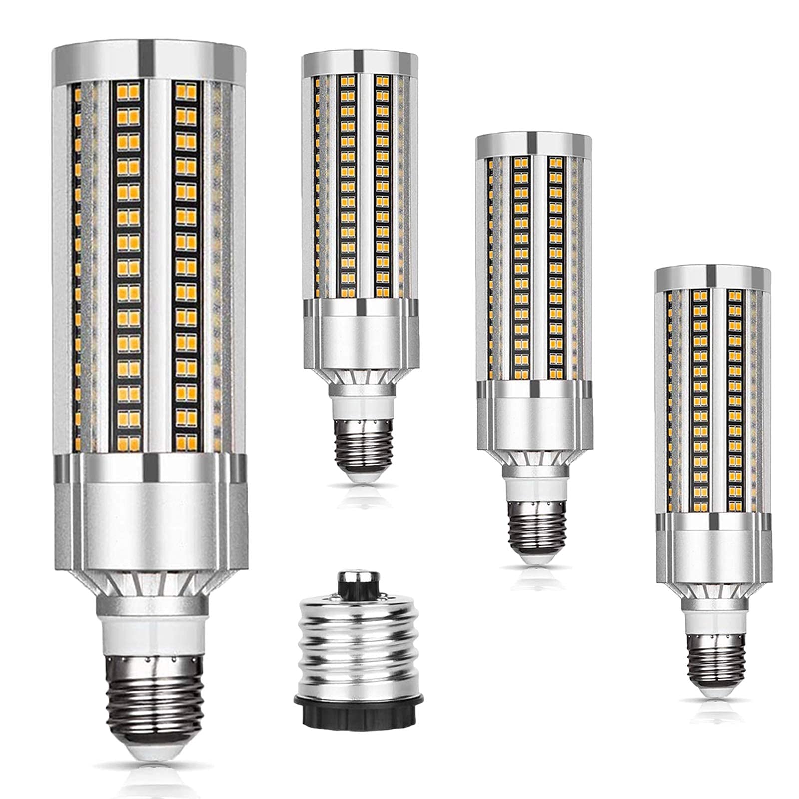 35W Super Bright E27 E40 Ampoules à maïs LED 350W Ampoules à incandescence Équivalent LED 203 * 2835 SMD,AC 110-277V 4200Lm Ampoules Angle de faisceau à 360°,non dimmable,lot de 4 (blanc chaud)