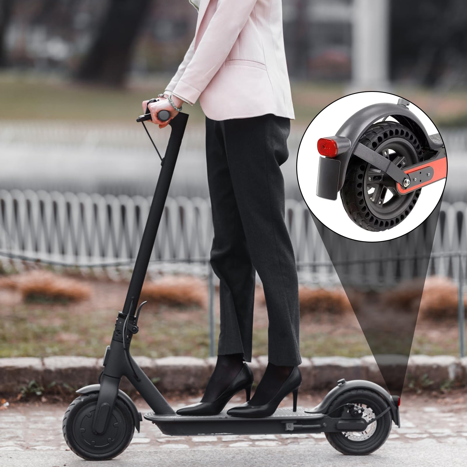 Portatarga per Monopattino Elettrico, Supporto per Targa Monopattino con Viti, Compatibile con M365 Pro 2