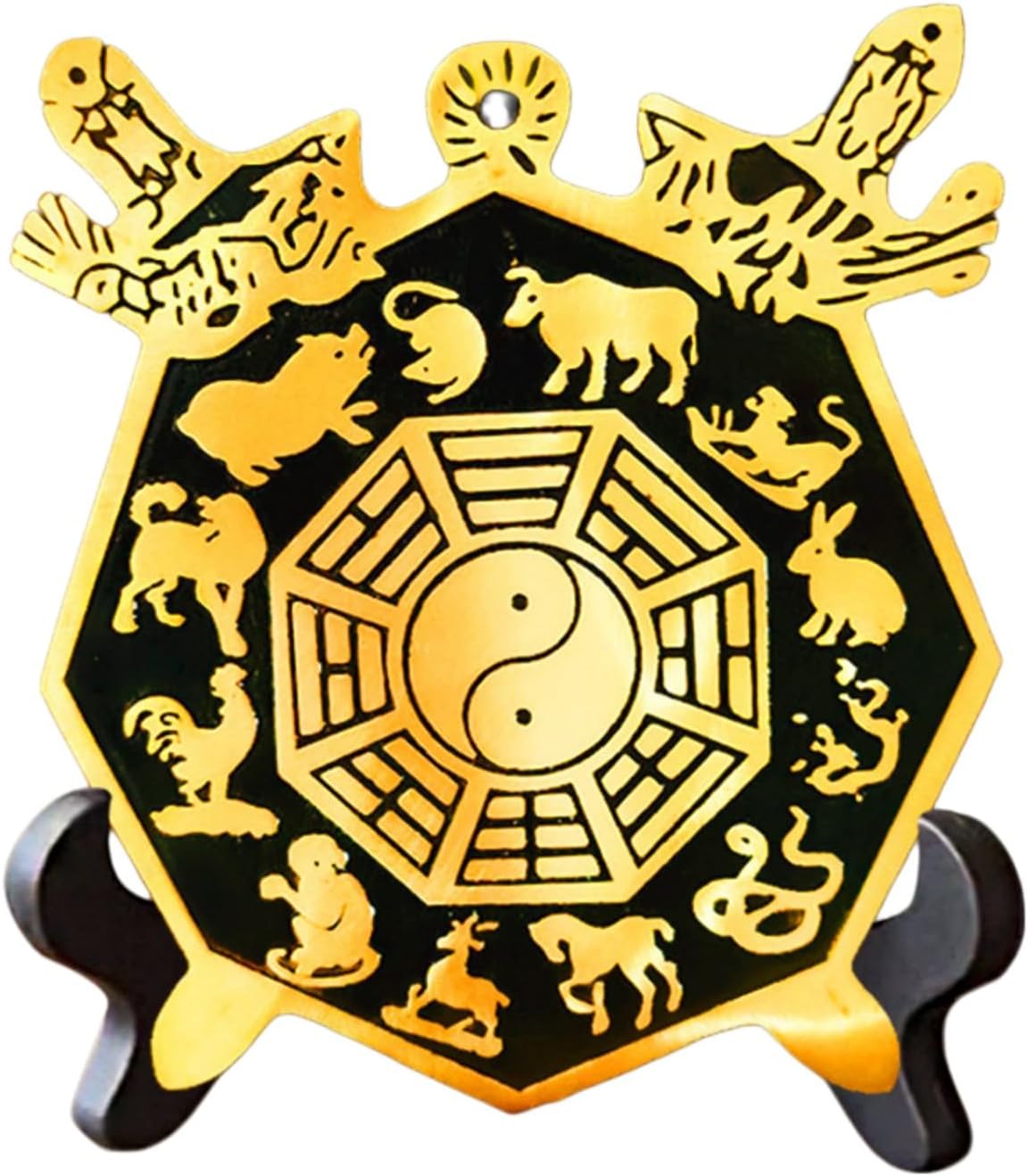 Feng Shui Good Luck Charms Furniture,Bag,Home,Office Other Scenes 生肖八卦盾黄铜摆件天斩壁刀剪刀路冲穿堂极十二生肖家居 Feng Shui Good Amulet fengshui Chinese Tassel Ornaments-2035