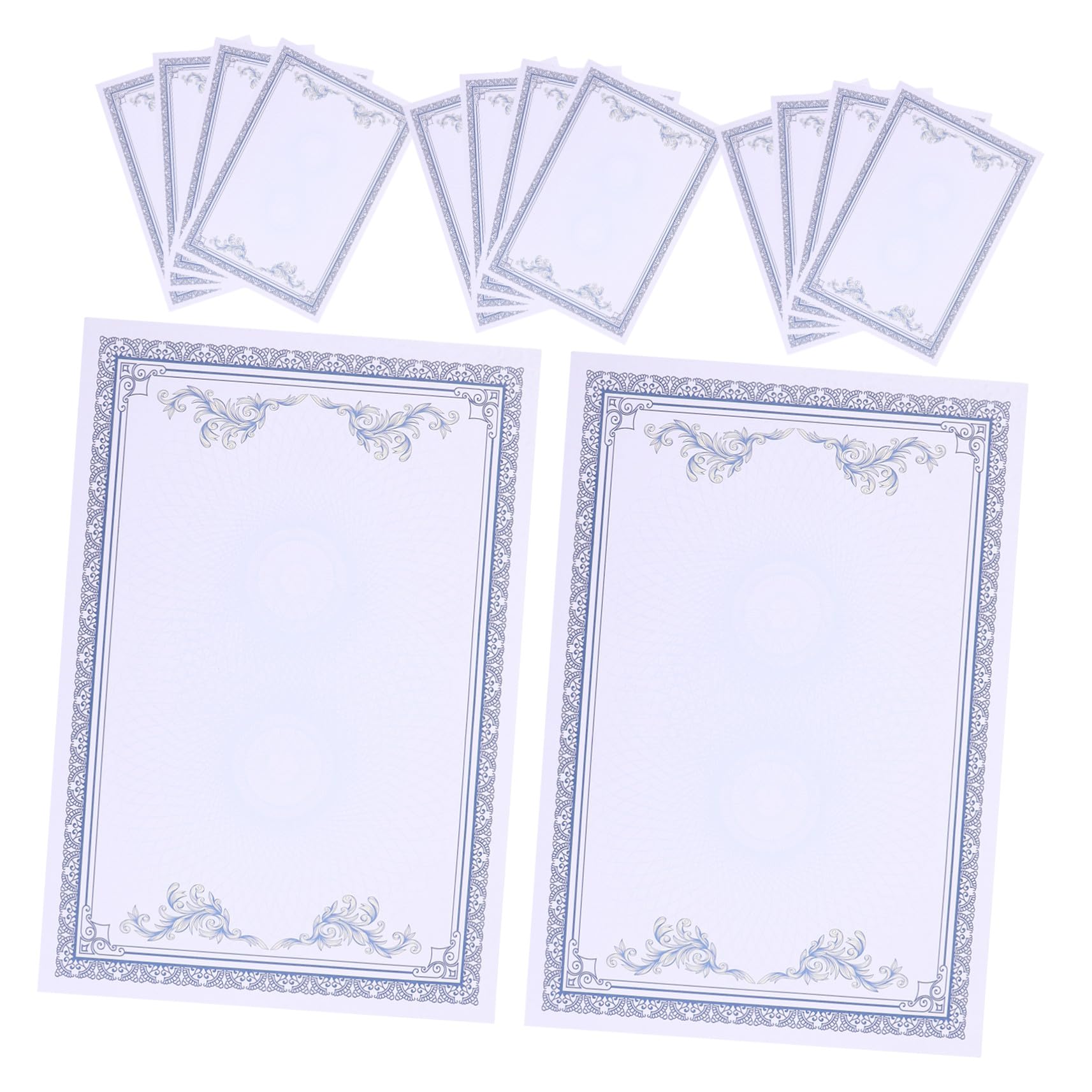 200 Piezas Papel Azul Grueso para Diplomas Impresión Fácil para Reconocimientos Escolares y Corporativos