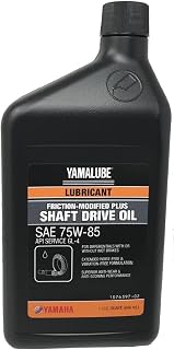 Yamaha Original OEM Yamalube ACC-SHAFT-PL-32 Friction Modified Plus Shaft Drive Gear Oil - Yamalube OEM - 1 Quart Bottle…