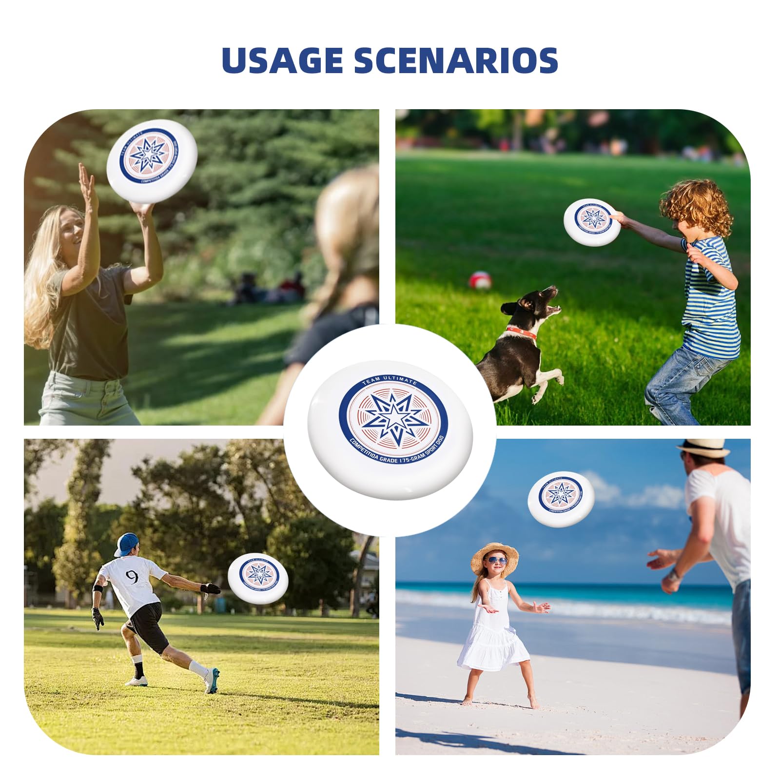 Frisbee de compétition, disque volant sportif ultime, disque de compétition professionnel, pour les sports de plein air amusants, convient aux joueurs occasionnels et aux professionnels (sac de