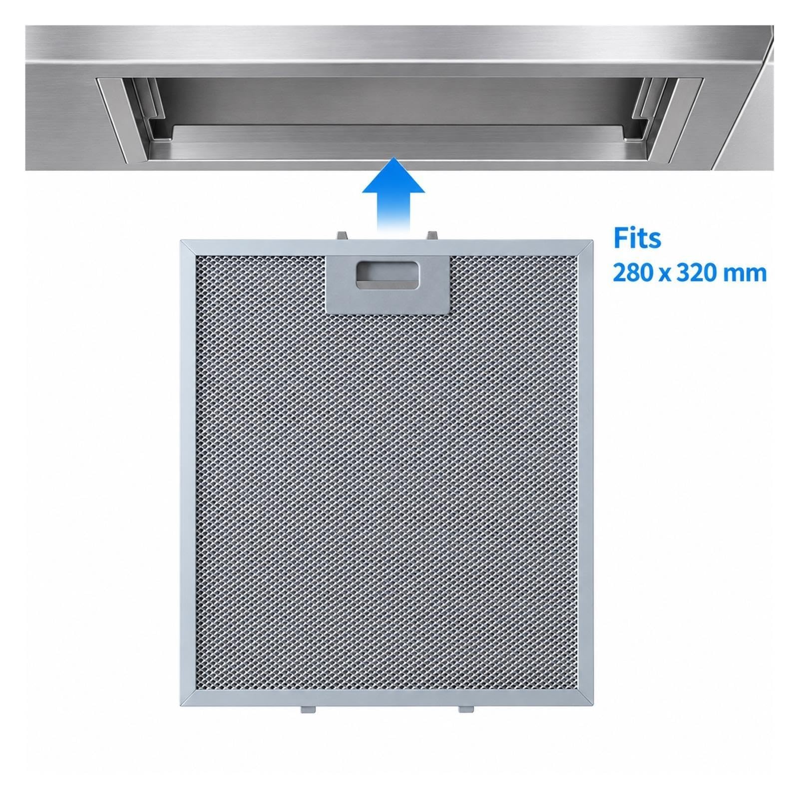 Filtro Campana Compatible con Teka DS60 DE60 280x320mm