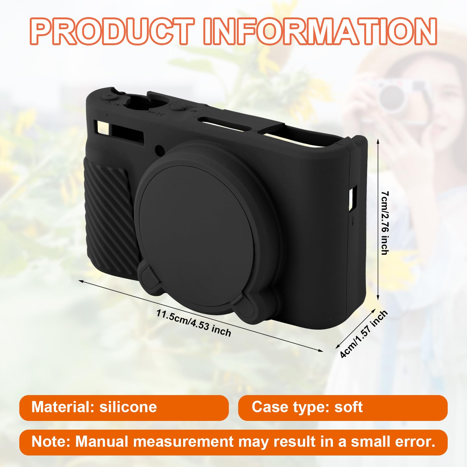 COZERI Étui De Protection En Silicone Pour Canon PowerShot SX740/SX730 HS - Coque De Protection Souple