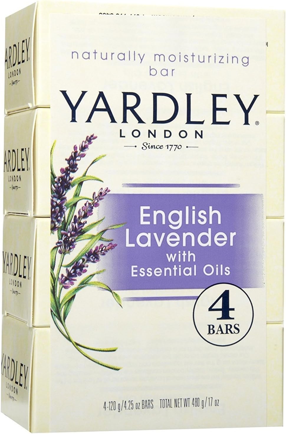 Yardley London English Lavender With Essential Oils Soap Bar, 4.25 Oz Bar | UK - View #2