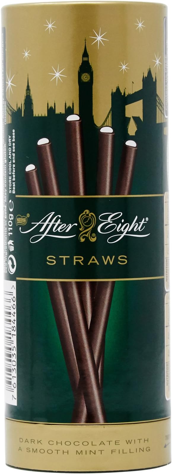After Eight Mint Chocolate Thins Straws, 110g