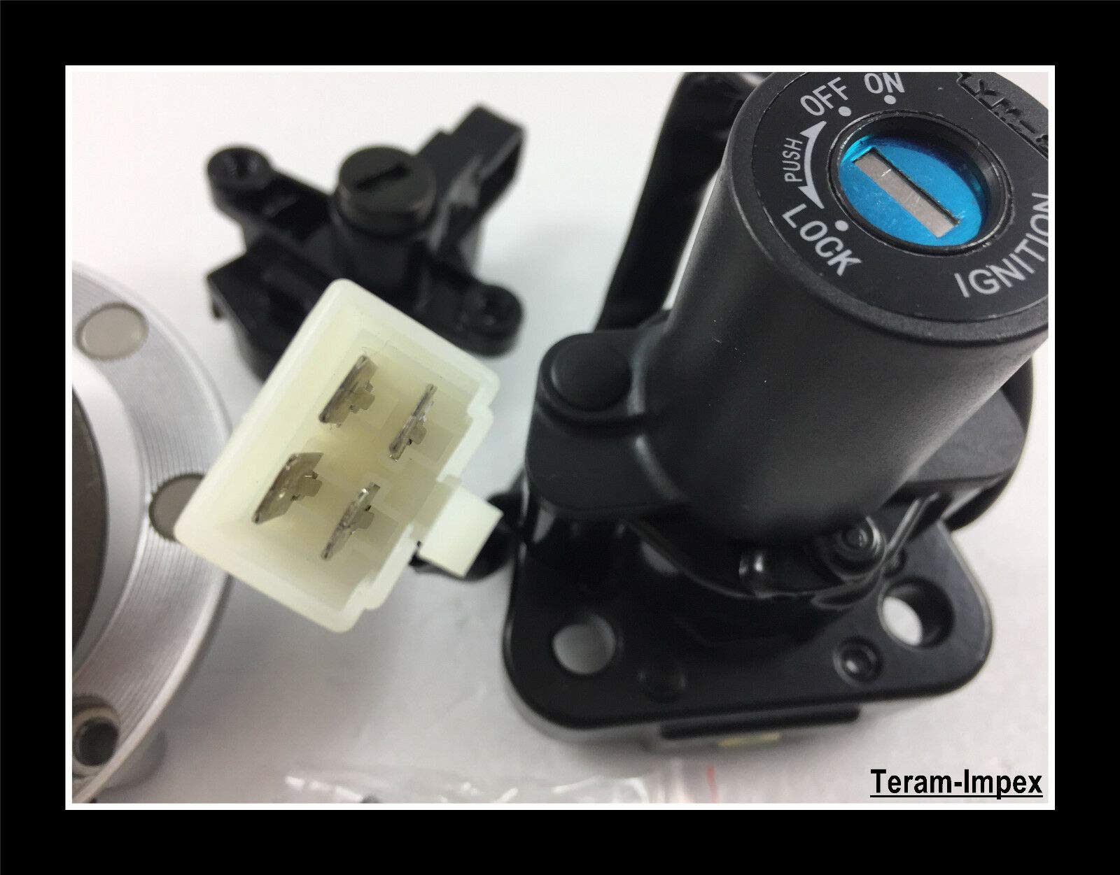 TERAM LOISIRS Neiman Switch Key Cap Lock Saddle Kit for Yamaha XJR R1 R6 XBR TDM New France