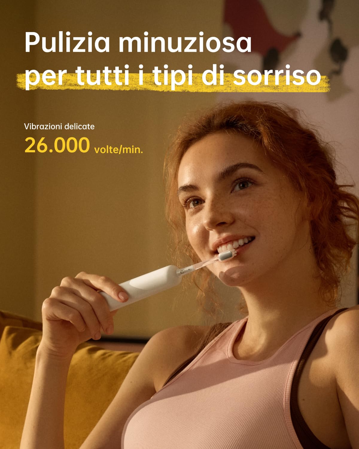 Laifen Wave Special Spazzolino Elettrico Sonico con Oscillazione & Vibrazione Dotato di App, 2 Testine di Ricambio, IP68 Impermeabile, Ideale per Viaggi(Bianco)