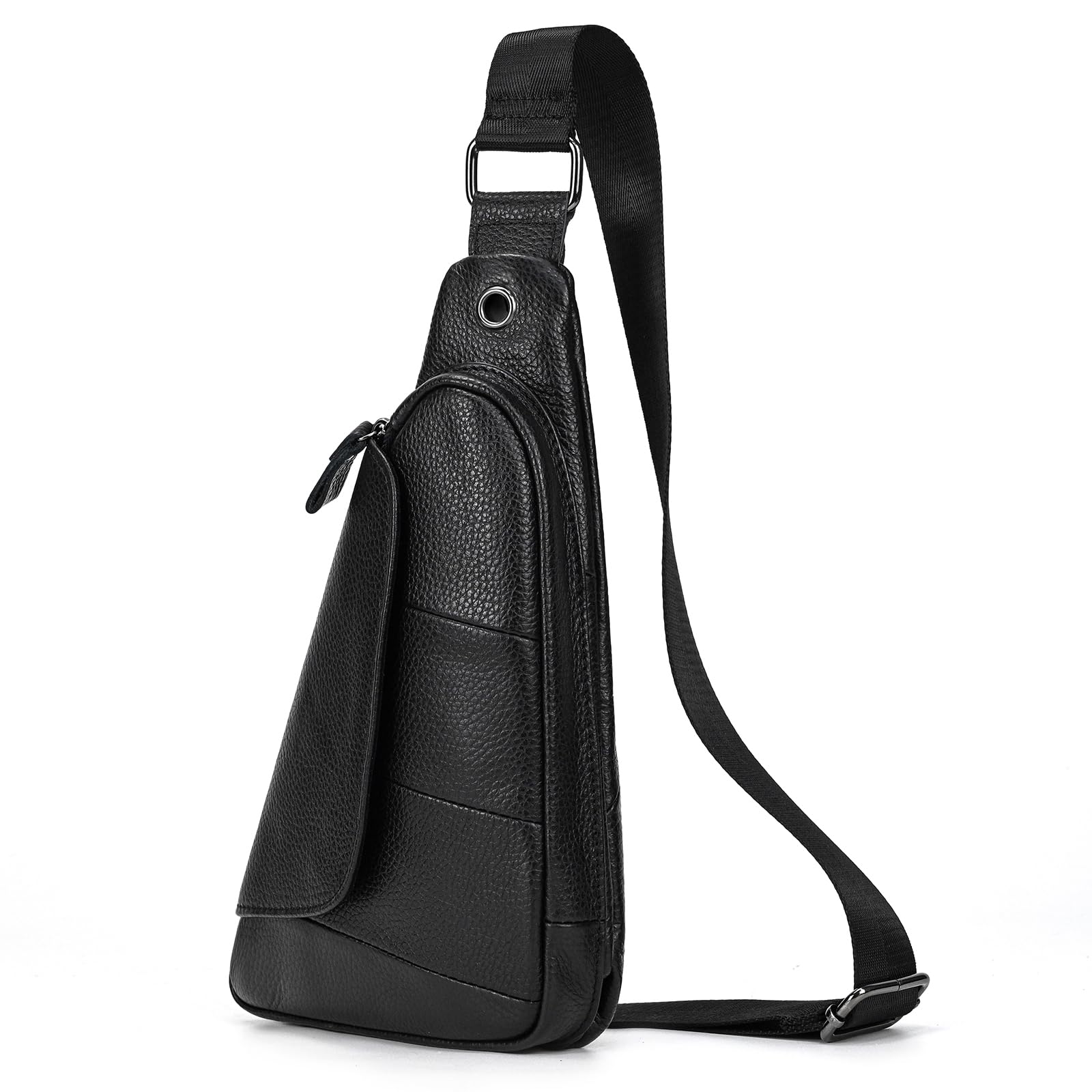 Borsello Uomo Tracolla Pelle Monospalla Antifurto Borsa a Tracolla a Triangolo Sling Bag business crossbody Casual Borsa a Spalla leggera per Viaggi Ciclismo