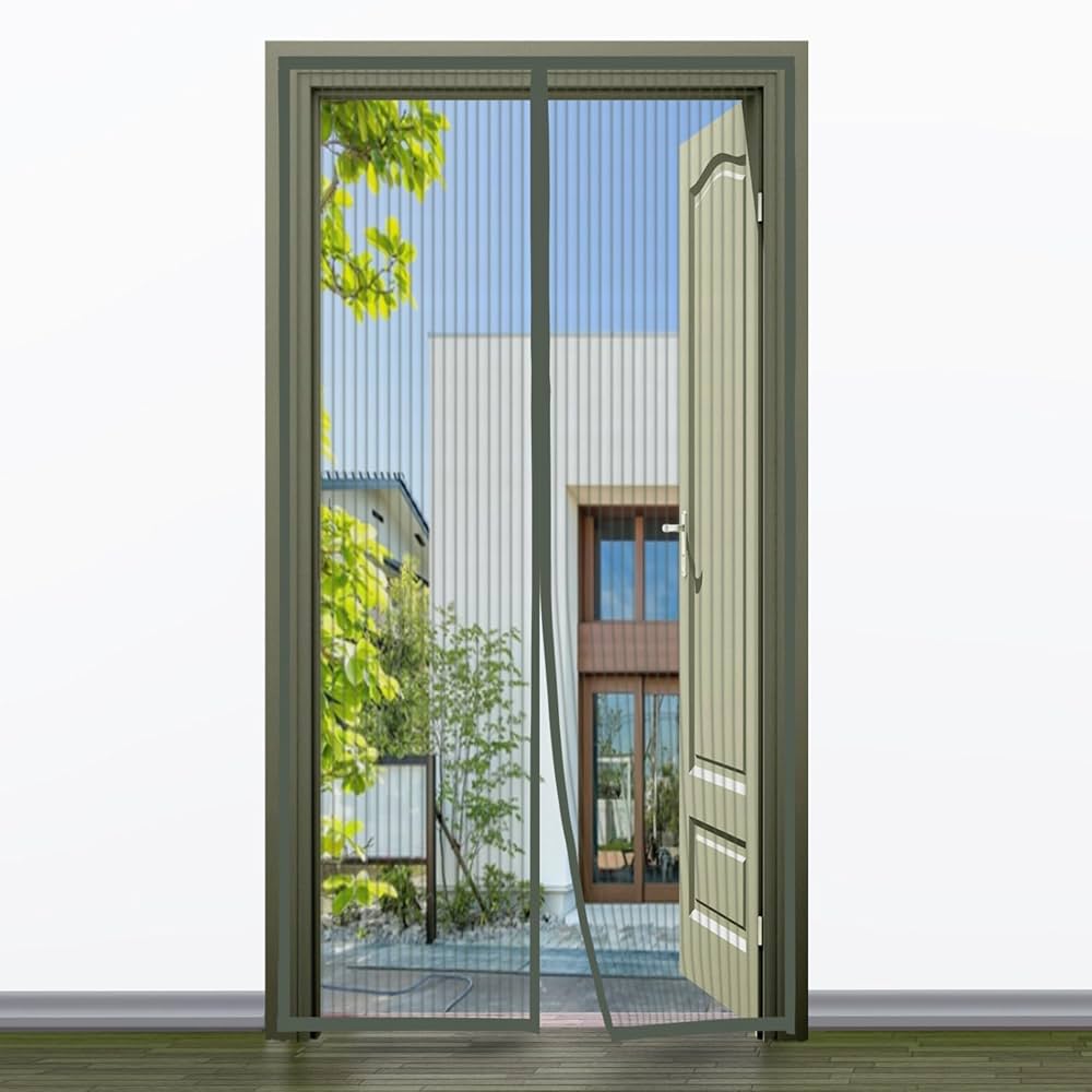 Amazon | NIPPONSPACE 玄関 網戸 マグネット 網戸カーテン