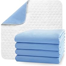 Incontinence Bed Pads for Adult 34x36 4 Pack, Waterproof Underpads for Adults Bedwetting, and Pet Accidents, Durable Quality