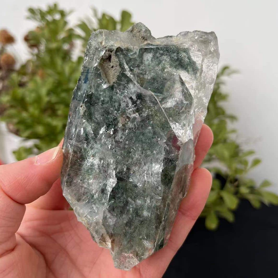 Pietre for Decorazioni for la casa in Ghiaia Verde Grezza di Cristallo Naturale da 130-180 g Collezioni di casa