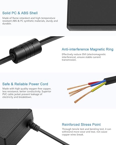 Miniatura 3 de ALITOVE Adaptador de fuente de alimentación de 24V 6A Convertidor 100-240V AC a DC 24 Volt 144W 6Amp 5A 4A Transformador con enchufe de 5.5x2.5mm