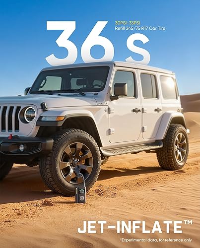 Miniatura 2 de Fanttik Inflador de neumáticos X10 Pro Max para SUV, compresor de aire portátil de inflado rápido de 36 segundos con válvula Presta y Schrader,