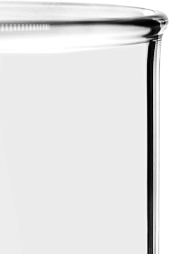 Miniatura 3 de EISCO Vasos de precipitados de 6 unidades, 13.5 fl oz - ASTM - Forma baja con boquilla - Doble escala, graduaciones blancas - Borosilicato 3.3 Glass