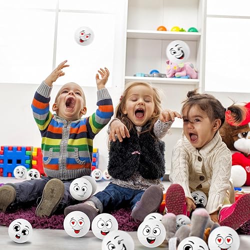 Miniatura 5 de Shappy 60 mini pelotas de voleibol para el estrés, pelotas deportivas de espuma, para apretar la ansiedad con emoción de 1.57 pulgadas, juguetes de