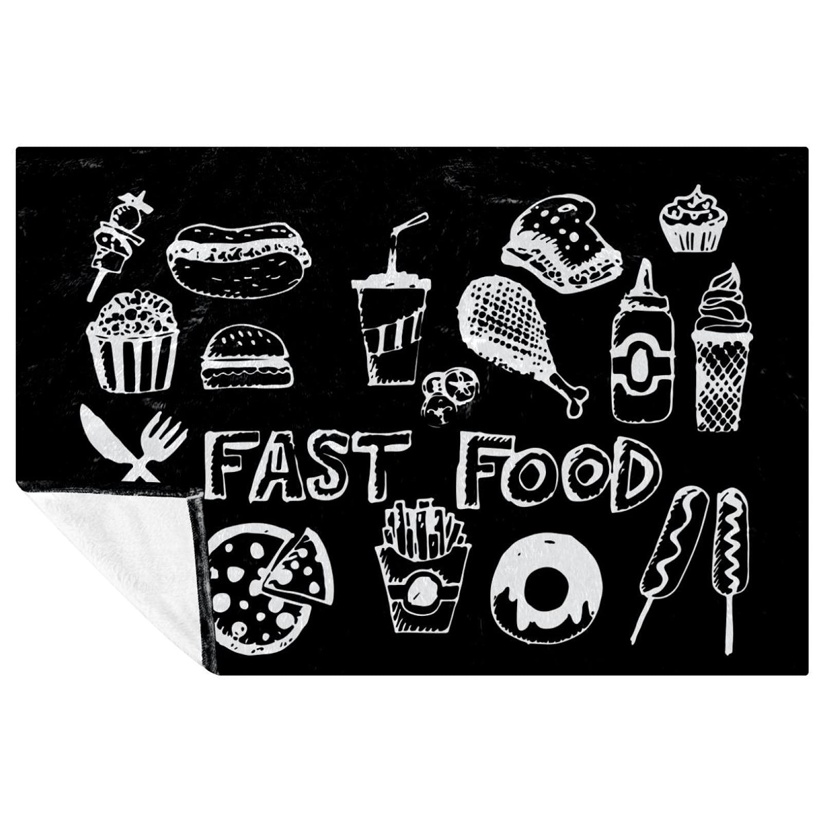 Couverture fast food chaude pour vos pique-niques et soirées camping