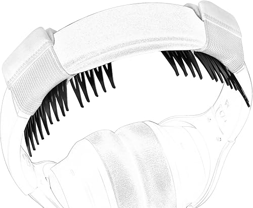 Geekria NOVA - Diadema de gimnasio para la mayoría de los auriculares, diseño de diadema anticaída con correa de haz + accesorio de peine para el