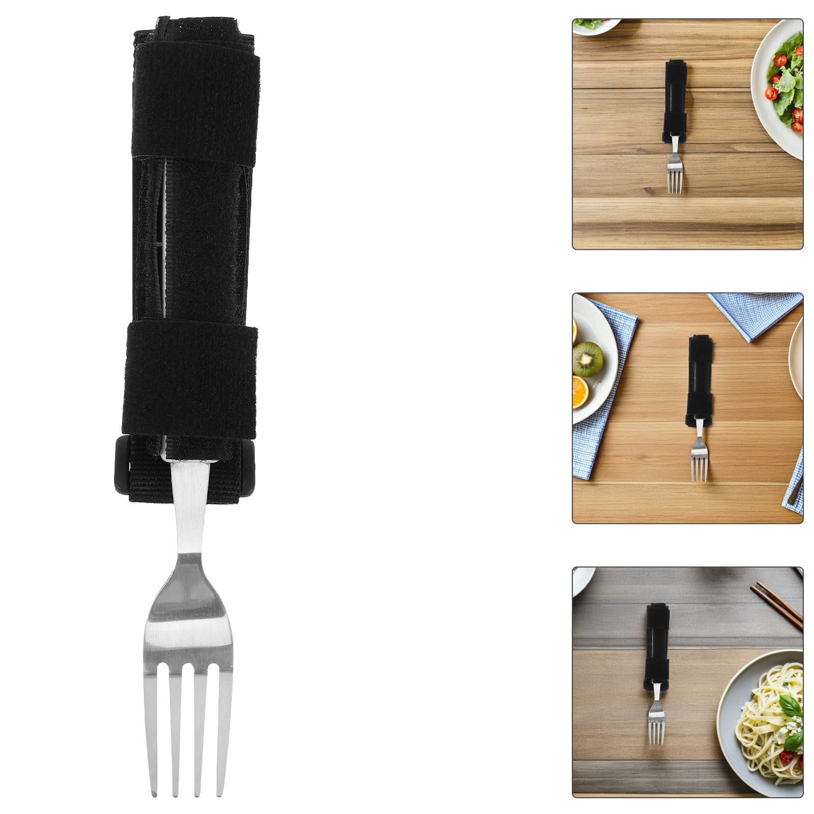 Posate Adattive 2 Pezzi in Acciaio Inox per Assistenza al Pasto