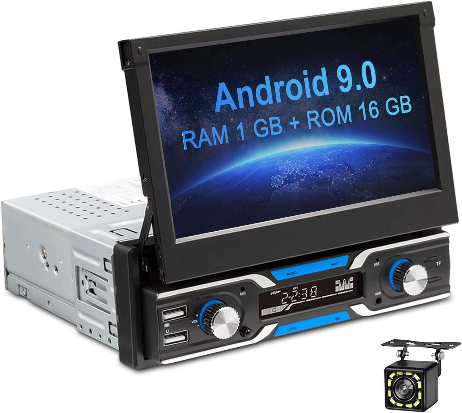 Car Navigation Stereo with Flip Out Touchscreen 7 Inch