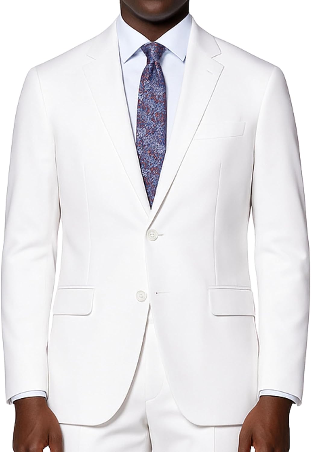 Men's 2-Button Classic-Fit Suit w/Adjustable Waistband, Multiple Colors, Sizes 36S-64R - New