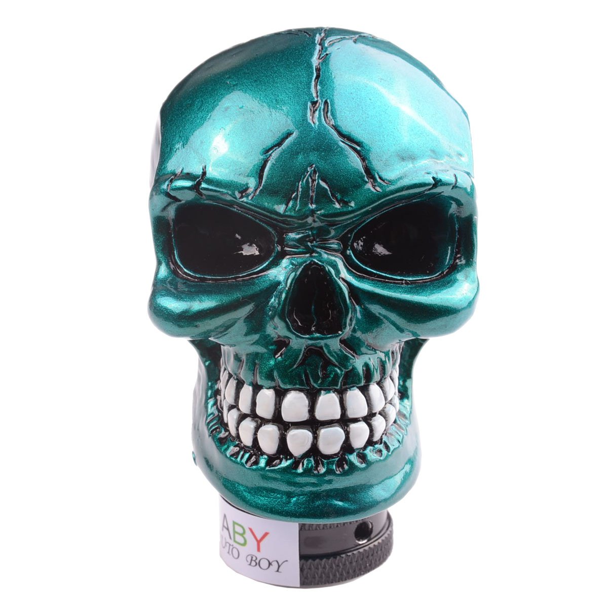AutoBoy ABy Skull Head Gear Stick Shift Shifter Knob Lever Cover Universal Fit for Most Manual Transmission Vehicles(Blue)
