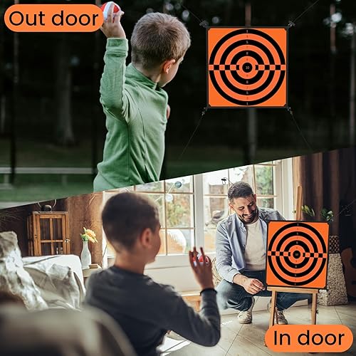 Miniatura 2 de jumpfly Juego de trampolín para niños, accesorios de trampolín con 10 bolas de palo, para interiores y exteriores, juego divertido para niños