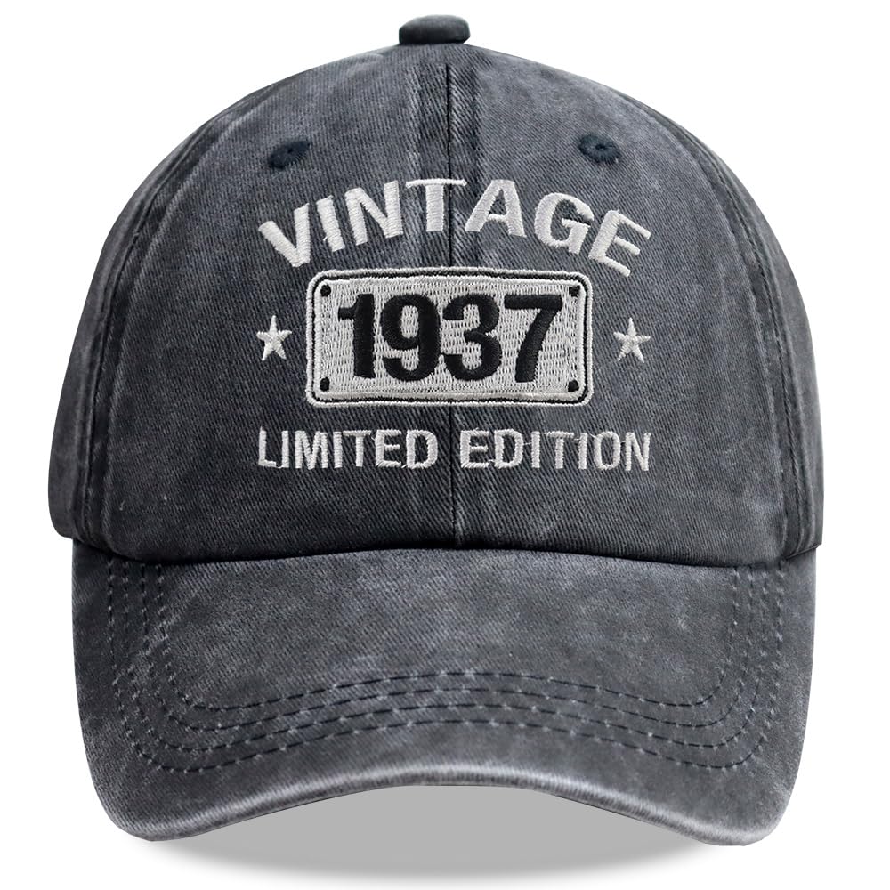 Vintage 1925-2005 Limited Edition Hats for Men Women, Personalized 21th-101th Birthday Gifts Retirement