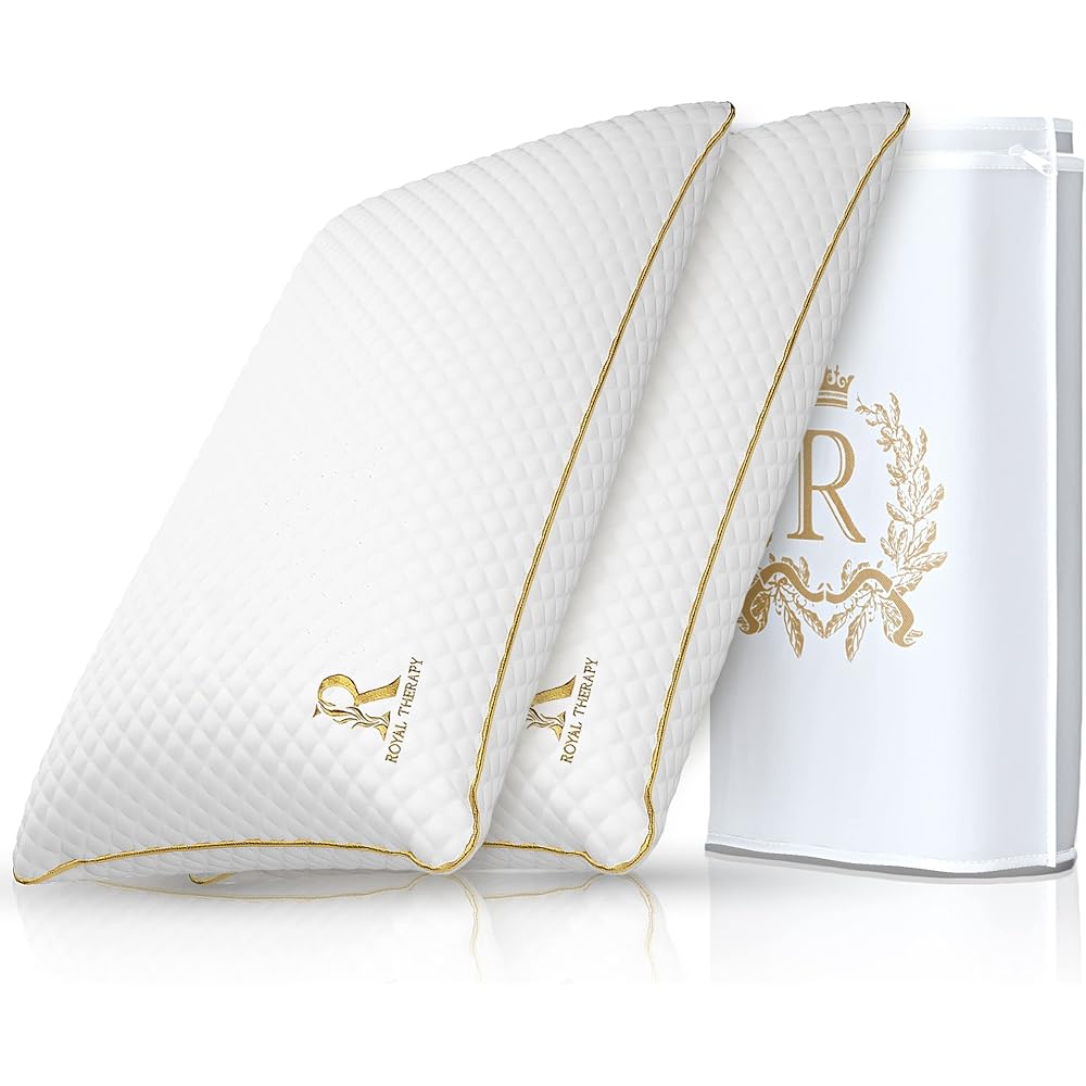 21/mo Finance Royal Therapy 2Pack King Memory Foam Pillow,BambooAdjustable Shredded Odor
