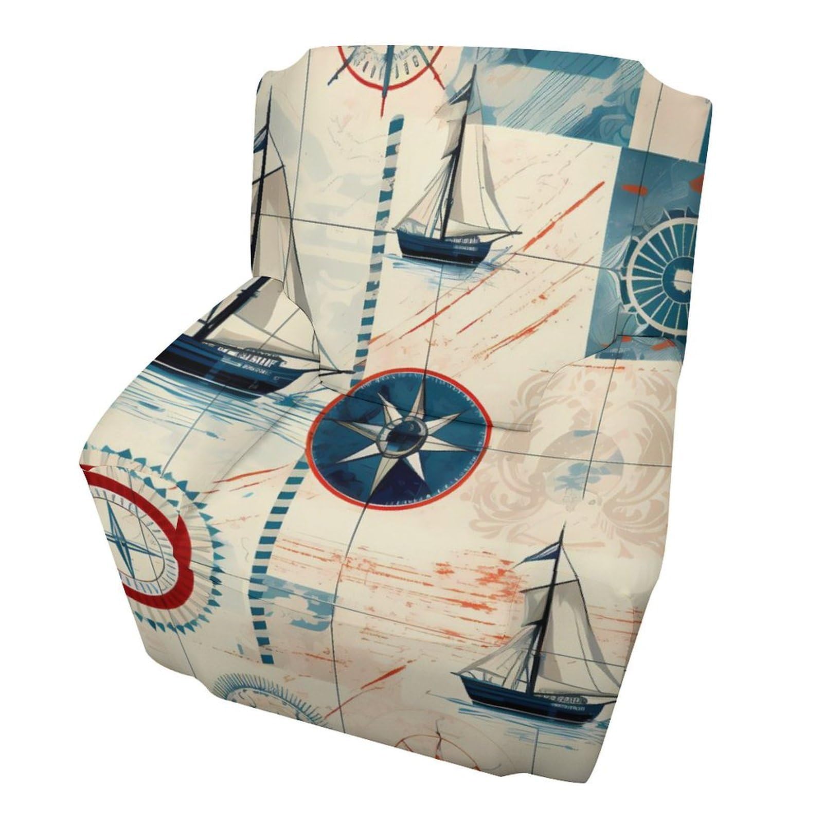 Housse de fauteuil marine pour rafraîchir la décoration de votre salon