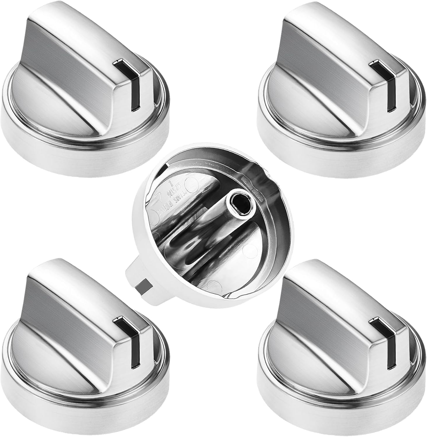 5 Pack WB03X29300 Range Surface Burner Knobs, Cooktop Knobs, Gas Stove Knobs Replacement for GE, Replace 4585904, AP6301265, EAP12296155, KIP5T06, PS12296155