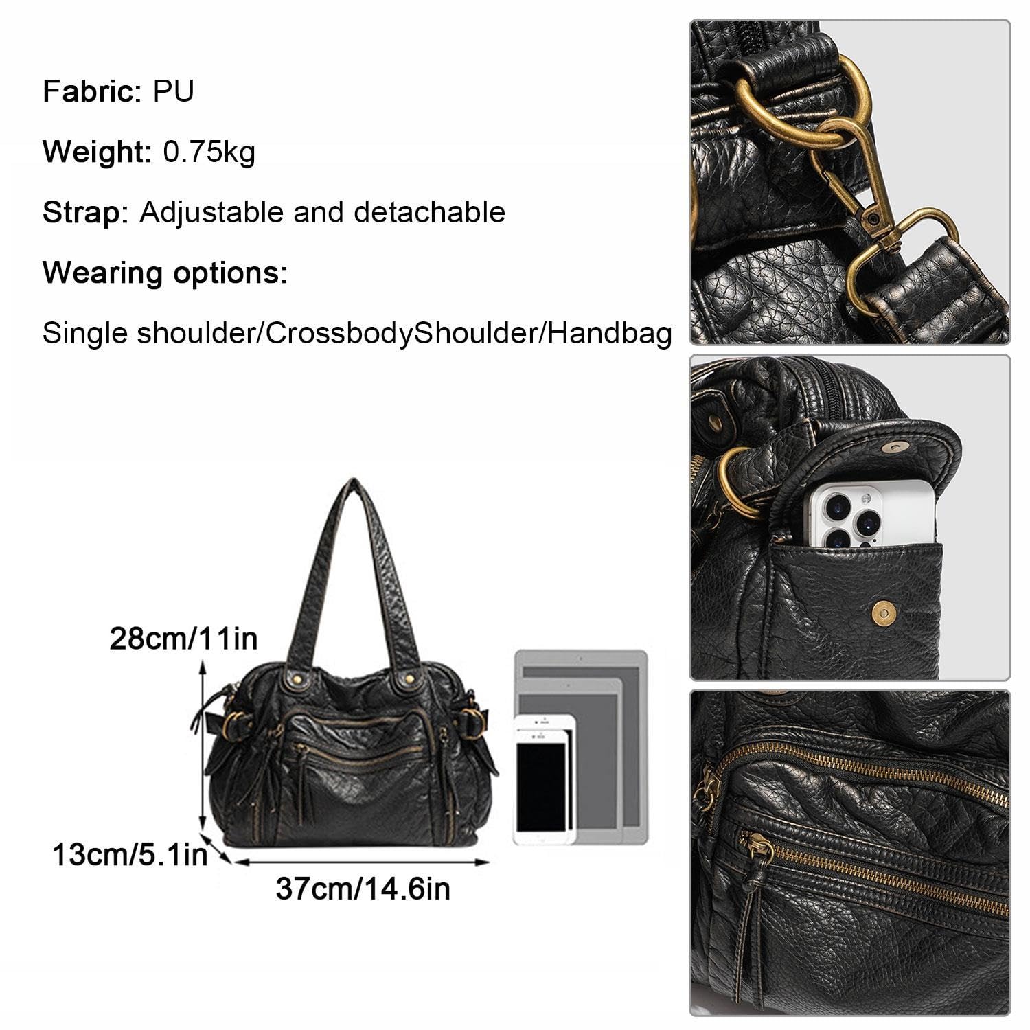 Bolsos de Mano Bolso Mujer Bandolera Bolsos Hobo Grandes bolso de hombro