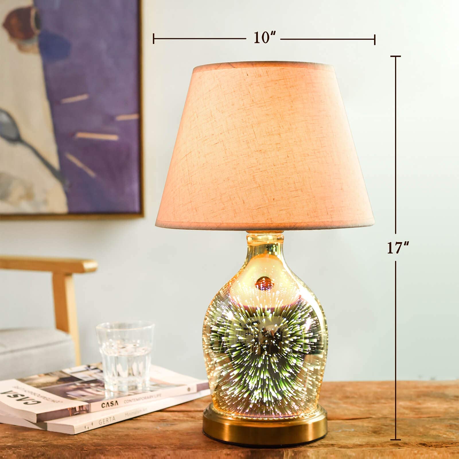 Porseme Table Lamp Aladdin and Vase - Amazon.com